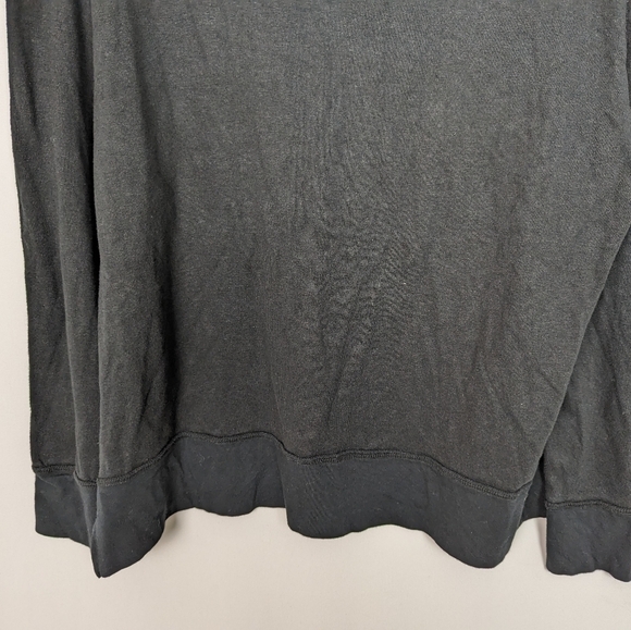 Mr Completely sz XL Reversible Front Crewneck Pullover Sweater Sweatshirt Black - Picture 10 of 14